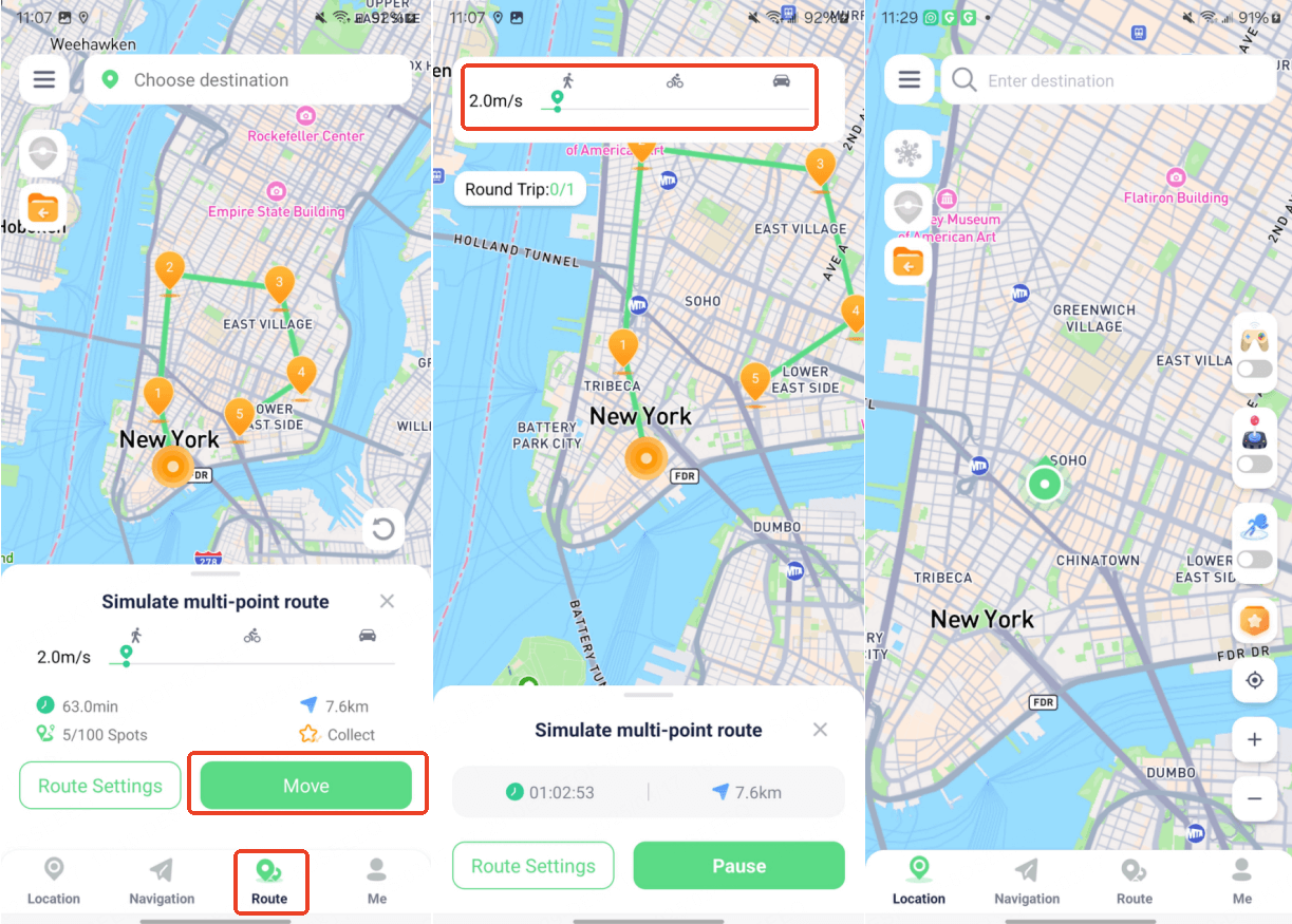 Custom Routes with Multi-Point Route