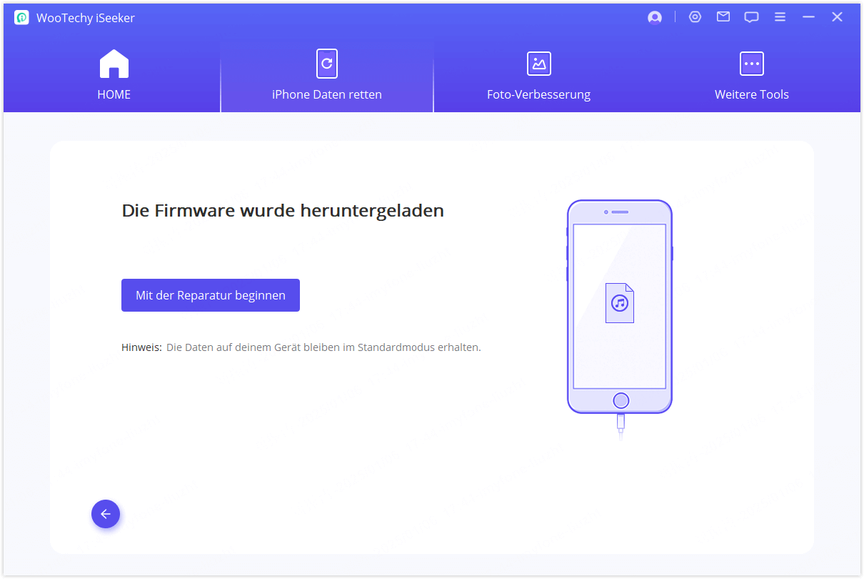 Reparieren des iOS-Geräts