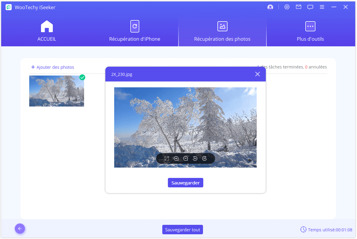 Récupération des photos