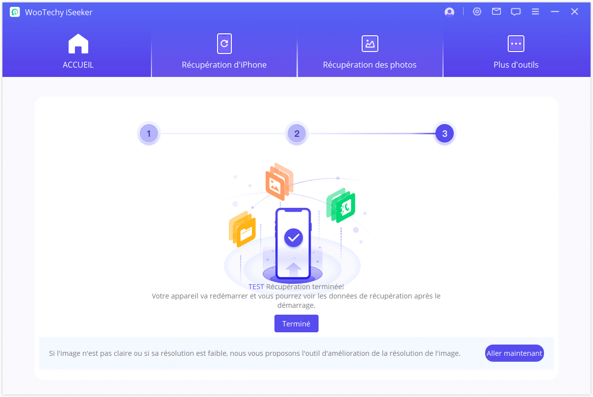 Récupérer sur mobile