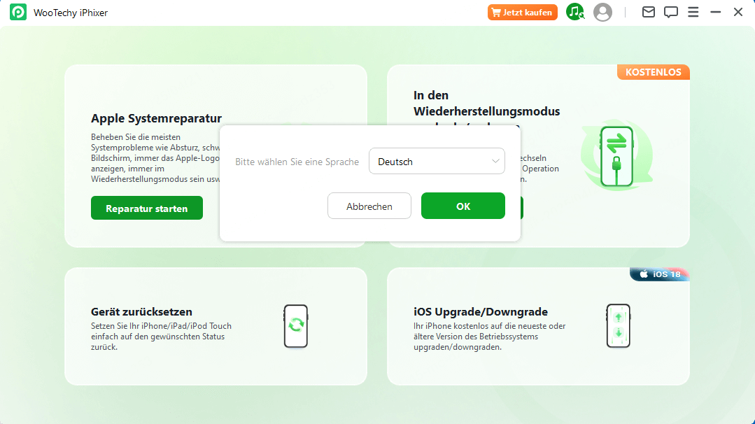 deutsch-unterstützung iphixer
