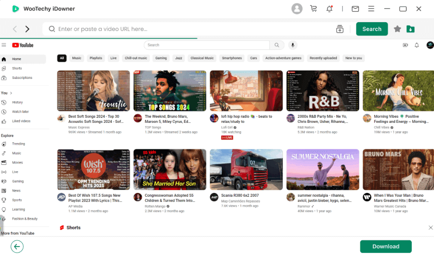 Вставить URL-адрес видео