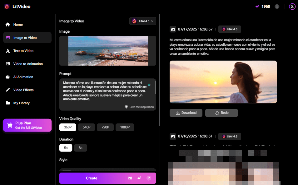 convertir imágenes en videos IA paso 2