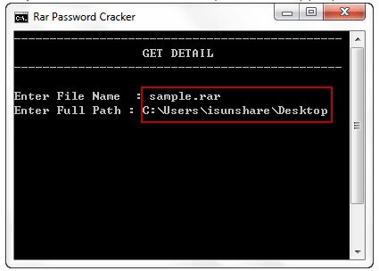quitar contraseña WinRAR con CMD 2