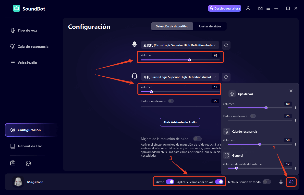 Escúchame en wootechy soundbot