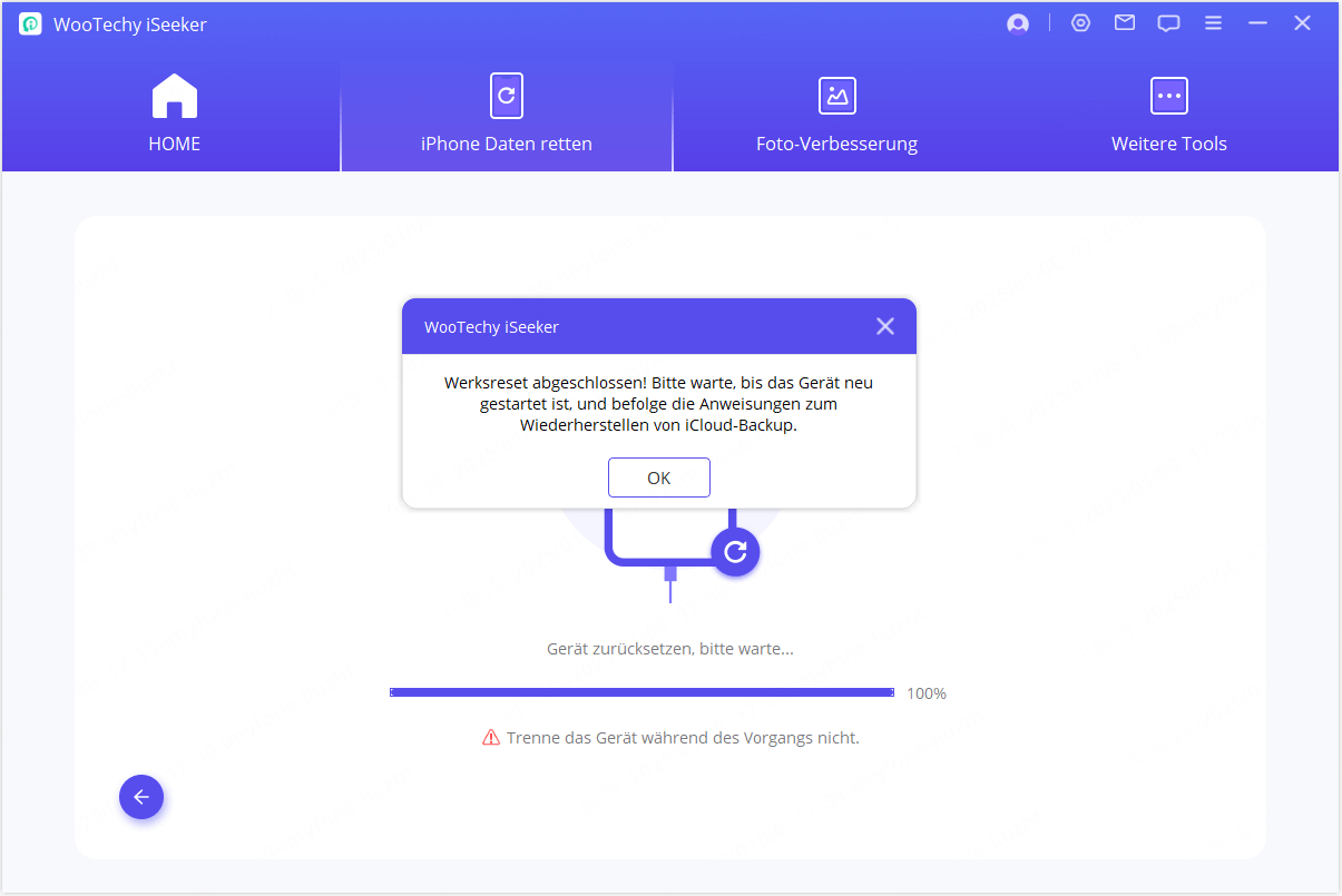 Completando la restauración