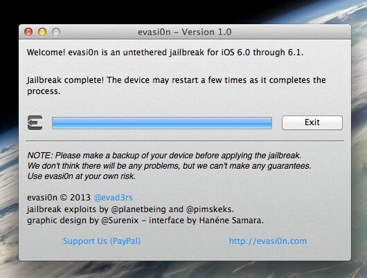 complete jailbreak evasi0n