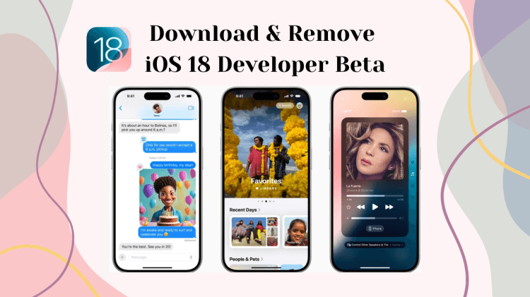 comment installer et supprimer le bêta développeur d'ios 18