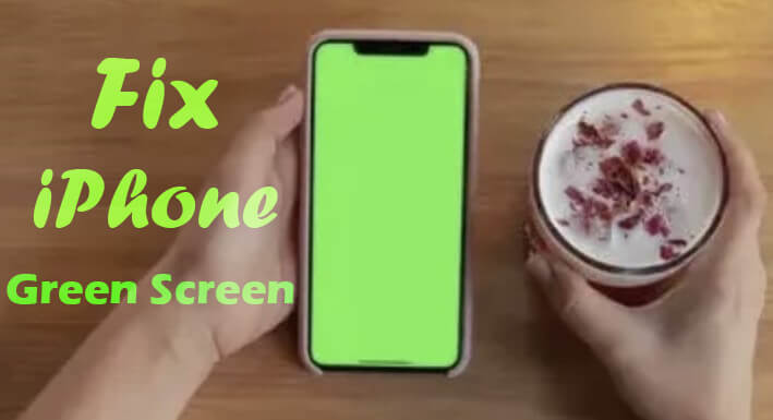 Écran vert de l'iPhone