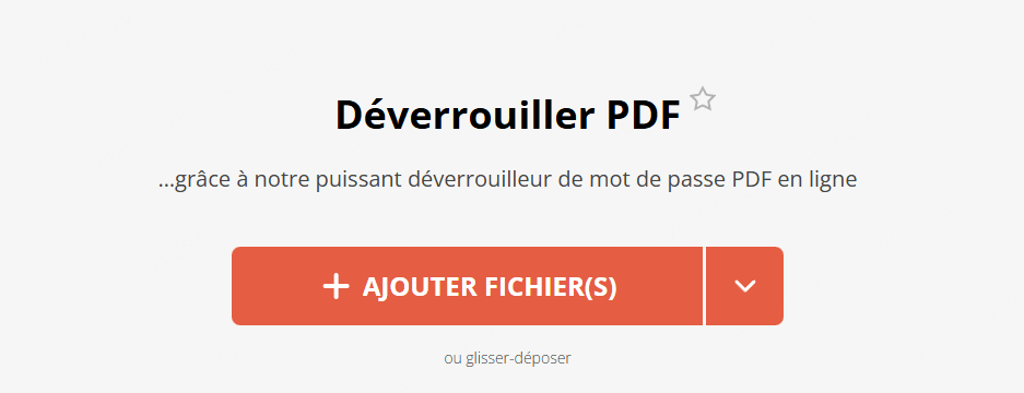 pdfcandy pour déverrouiller PDF en ligne
