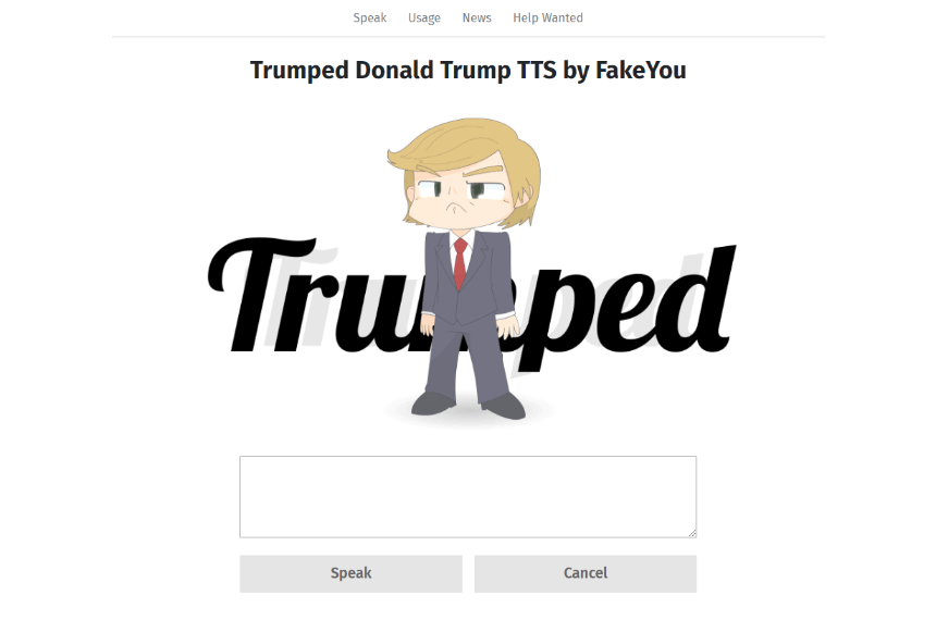 trumped-text-to-speech