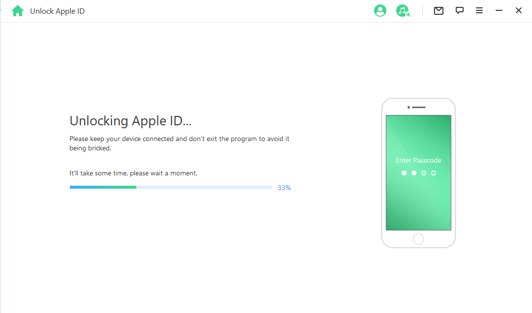 processus de déverrouillage apple id