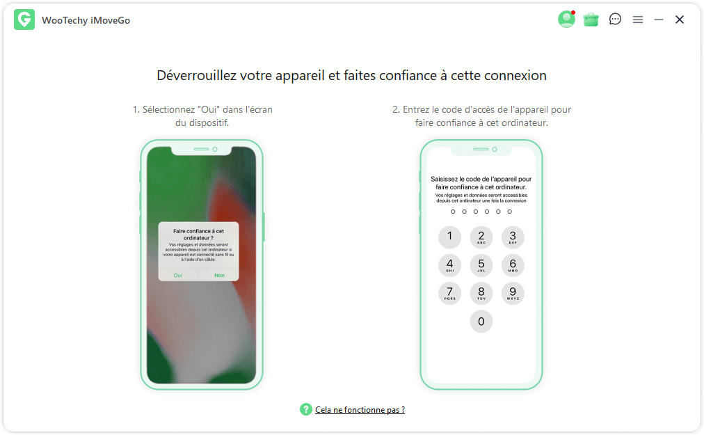 >Connecter votre appareil iOS