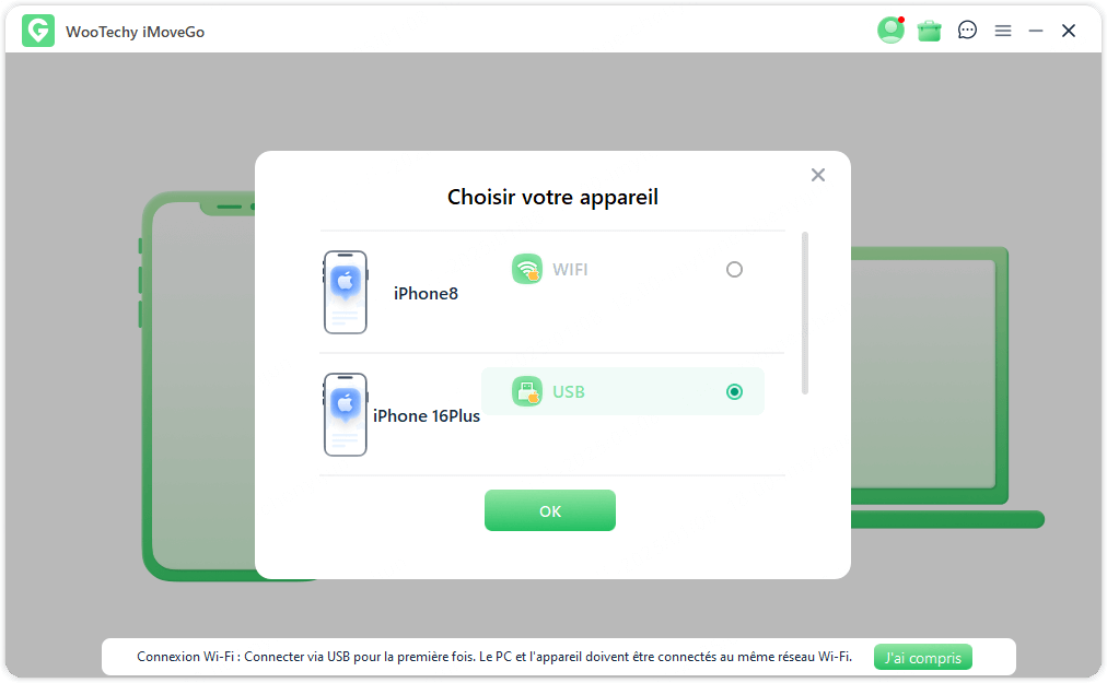 Connecter votre appareil iOS