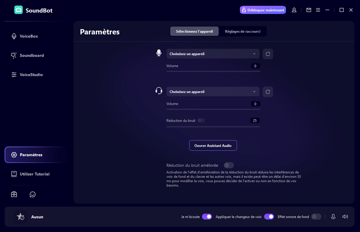 Configurez les périphériques d'entrée et de sortie 2