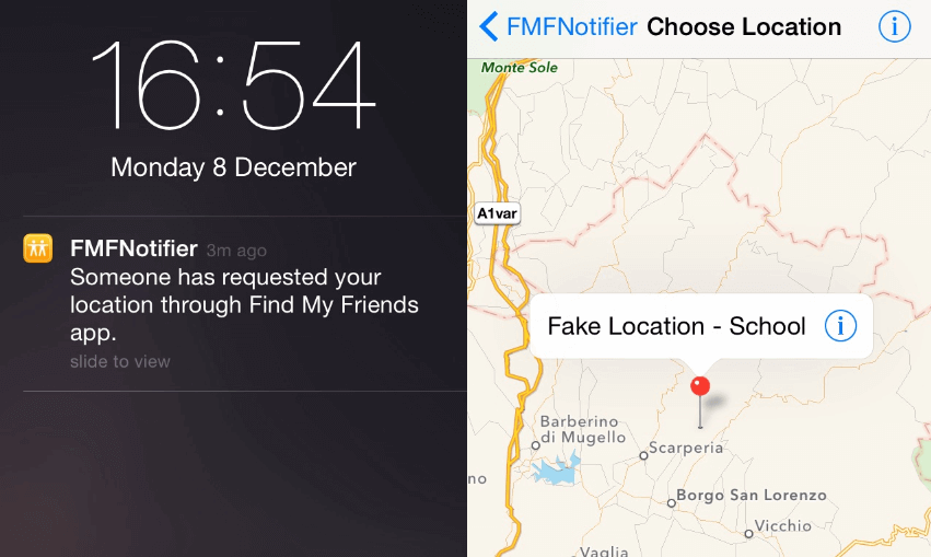 脱獄済みiPhoneでFMFNotifierを使う