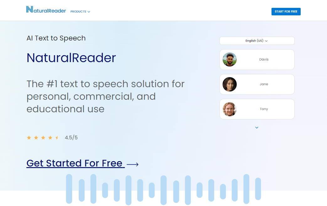 naturalreader AI テキスト読み上げソフト