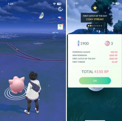 ポケモンGOインターフェース