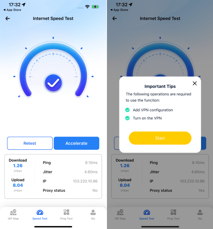 iGoSpeedアプリでVPNを設定 2