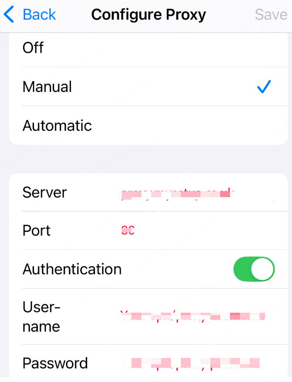 Proxy Servers on iphone