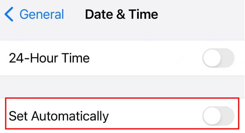 Check Device Settings for Date & Time