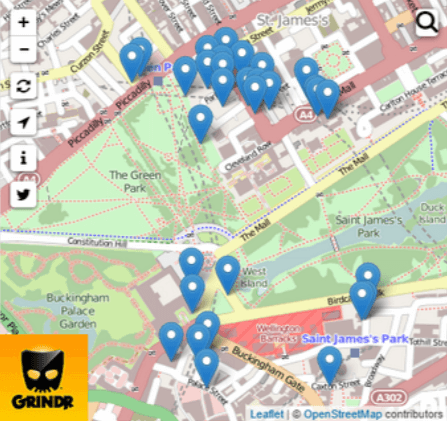 Grindr map