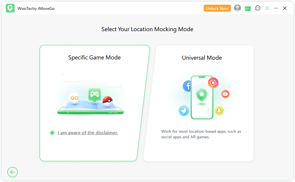 iMoveGo Specific Game Mode