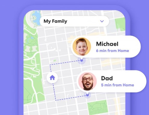 Life360 Location track interface