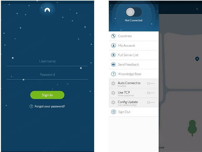 nordVPN to change location