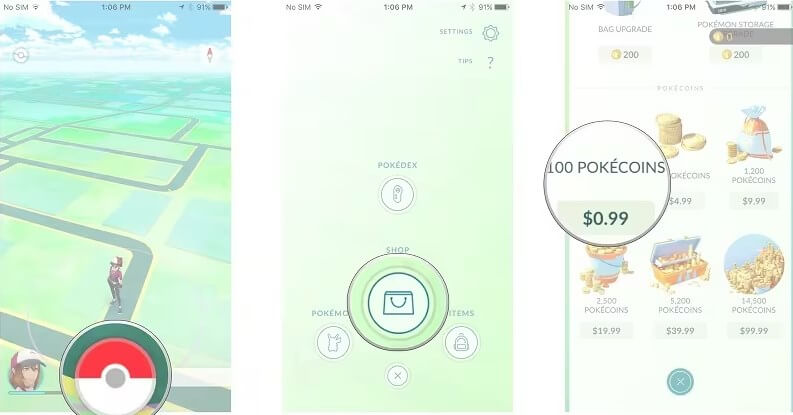 earn pokemon go pokecoins