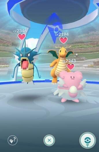 defend gym to get candy