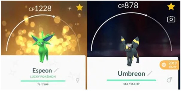 How to Evolve Shiny Eevee into Shiny Umbreon and Espeon