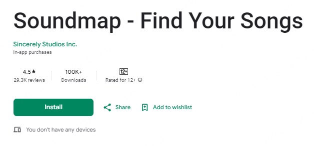 Download SoundMap from the Play Store