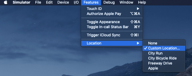 Fake Location with Xcode 1