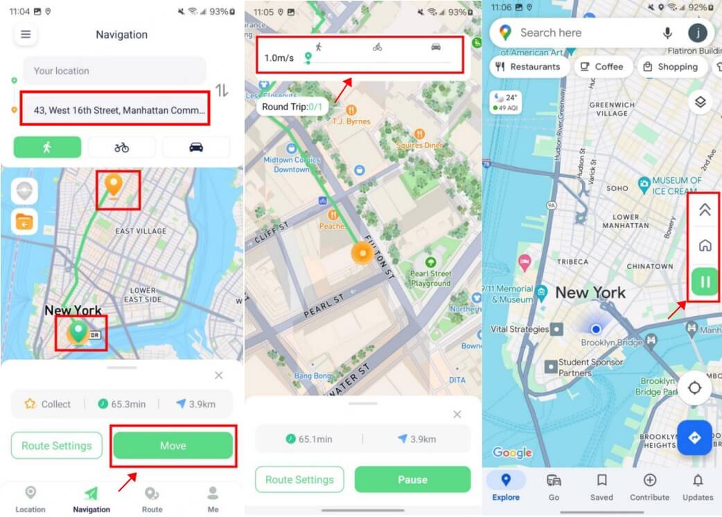 2-Point Navigation Route