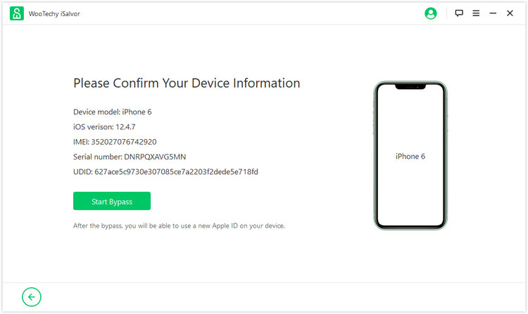 Confirm device information