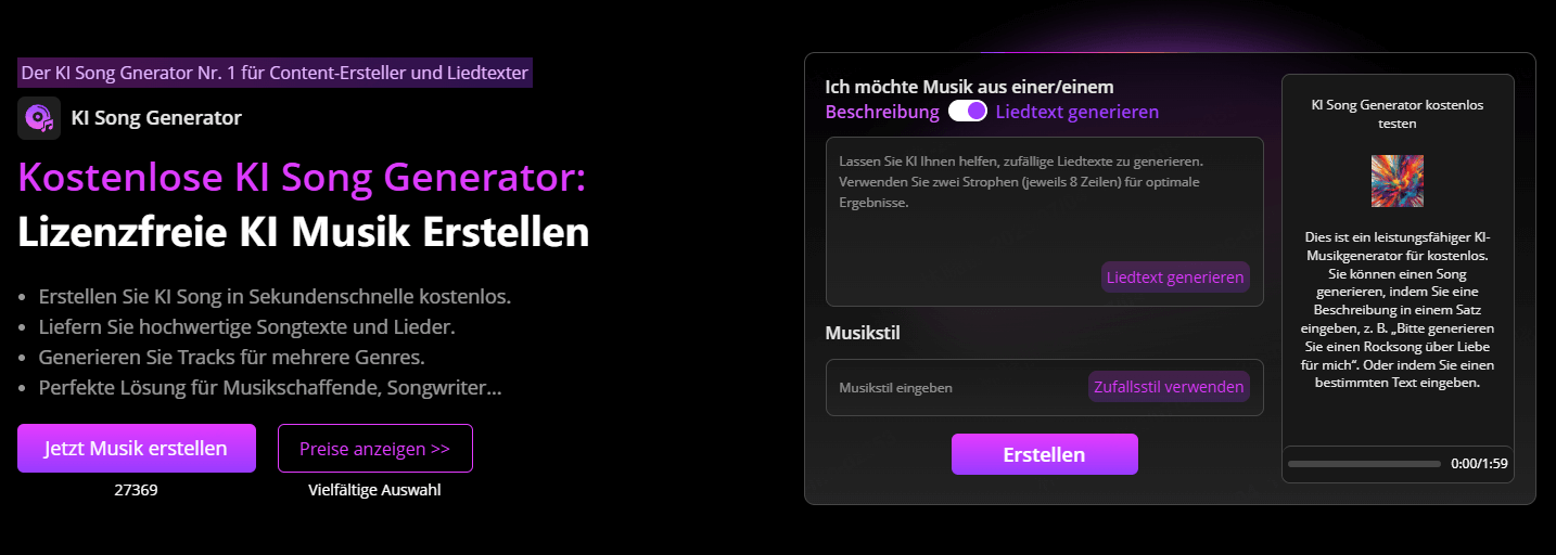 topmediai ai music generator overview