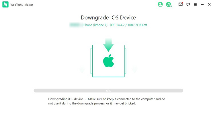 downgrading ios device