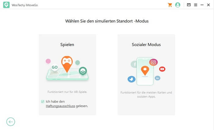 Android-Modus in iMoveGo