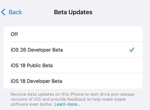 ios 26 Beta installieren