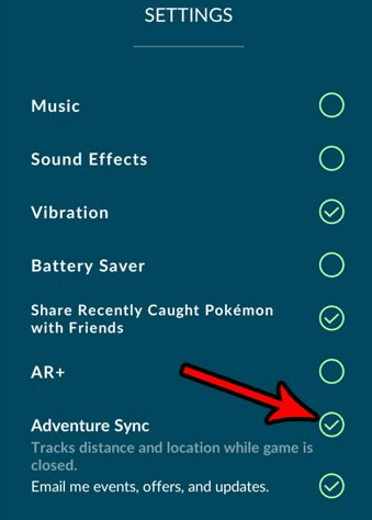 pokemon go abenteuer sync funktion