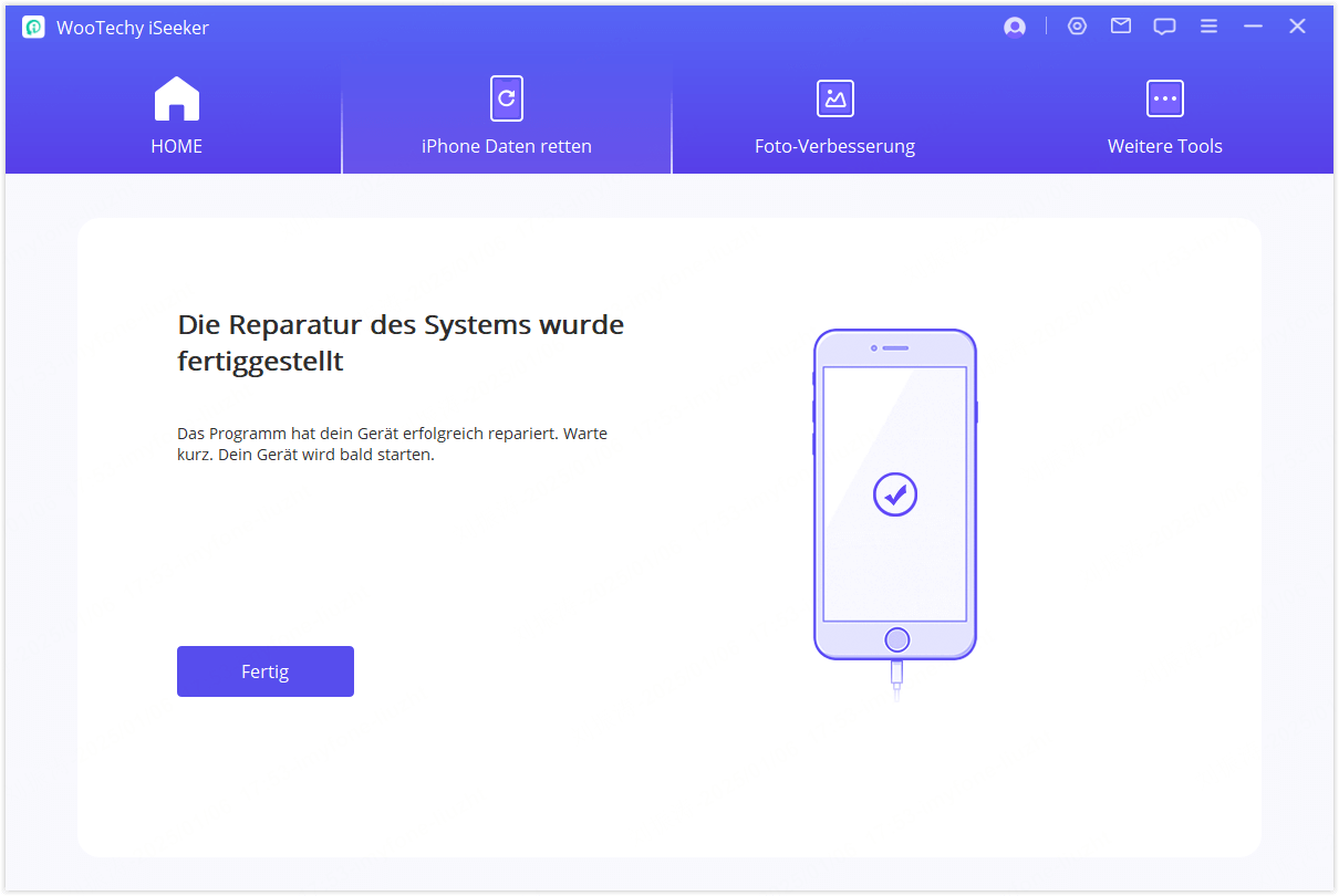 Reparieren des iOS-Geräts