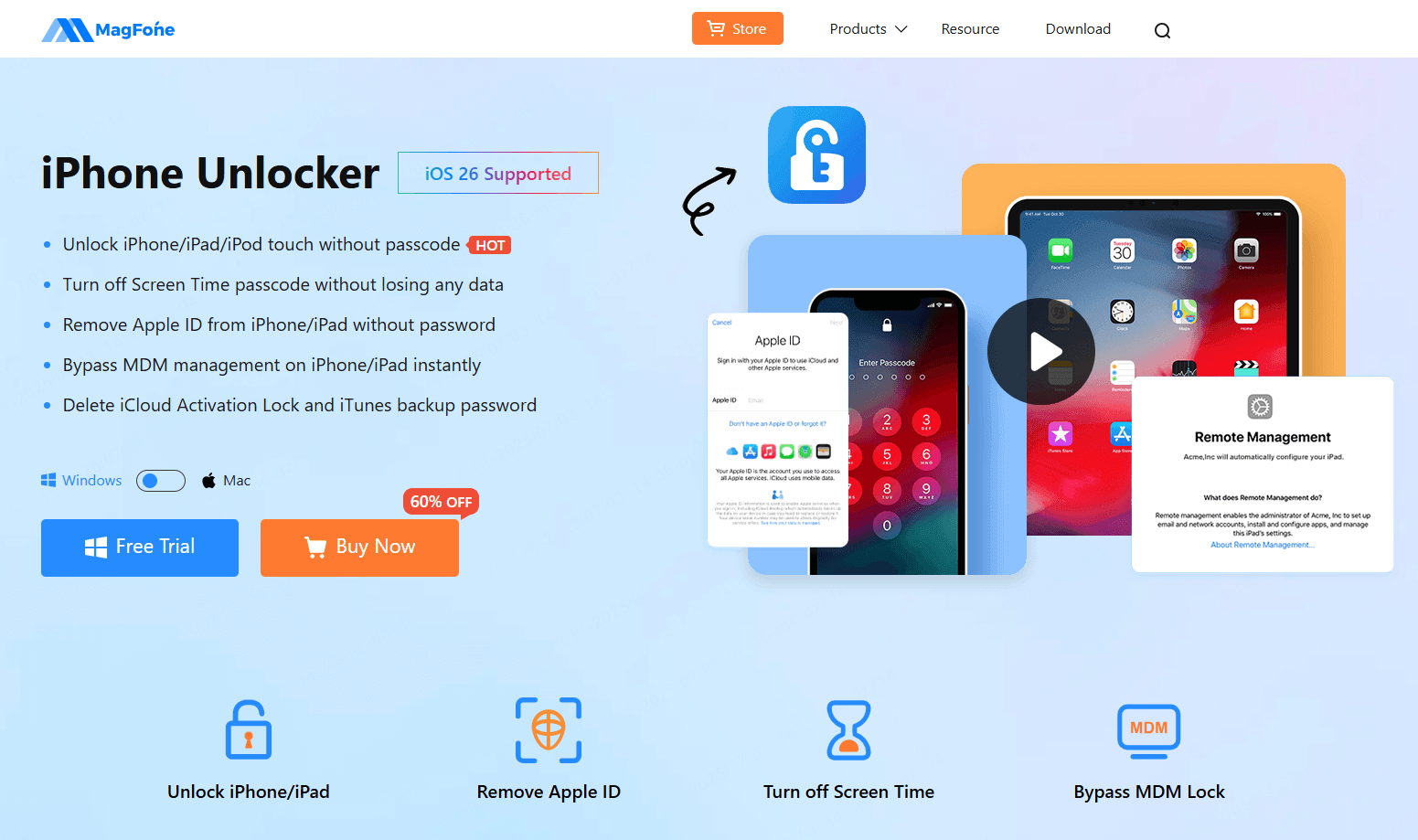 MagFone iPhone Unlocker