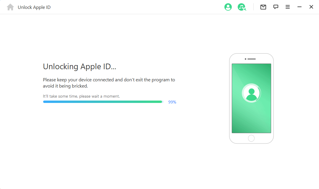 Apple ID 제거 중