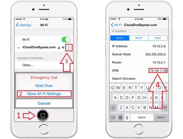 iCloud DNS bypass