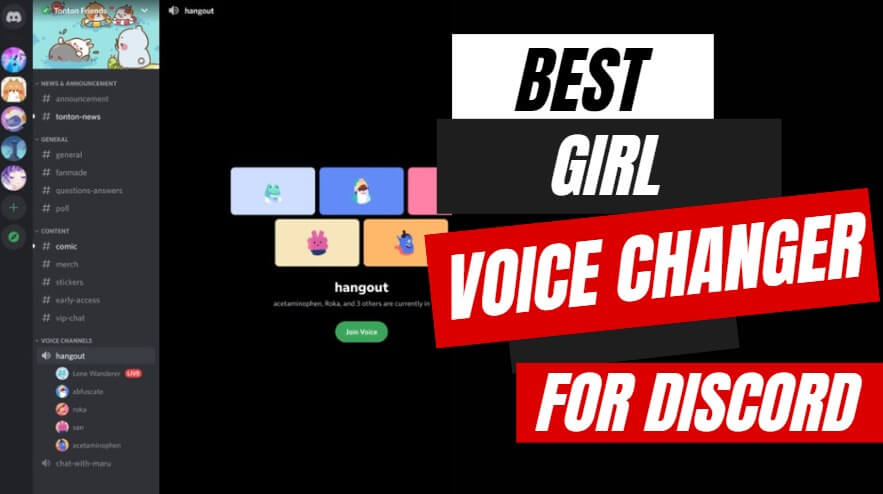 girl voice changer for Discord