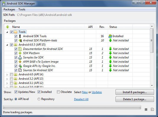 sdk manager