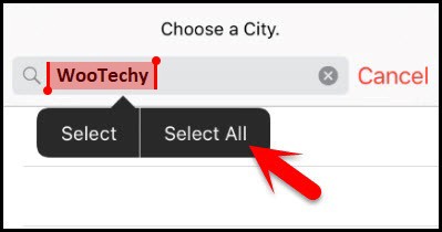 type wootechy in the search box