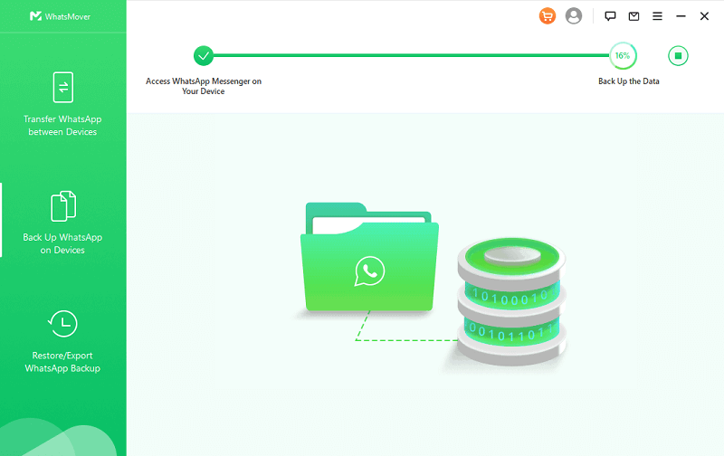 start backing up WhatsApp data